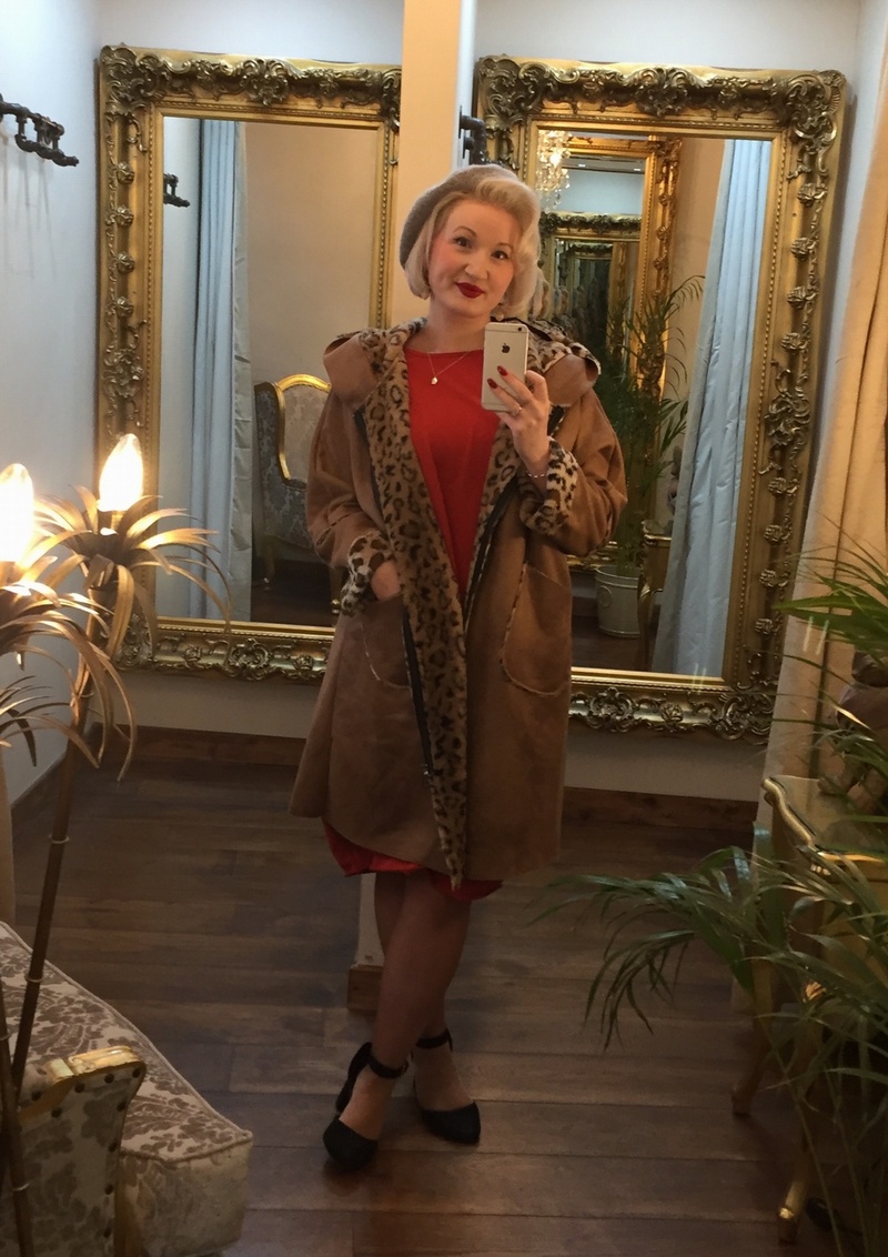 Super Soft Leopard Coat Tan