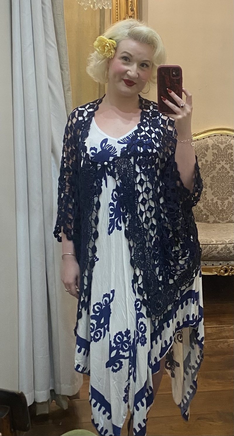 One Button Cardi Navy