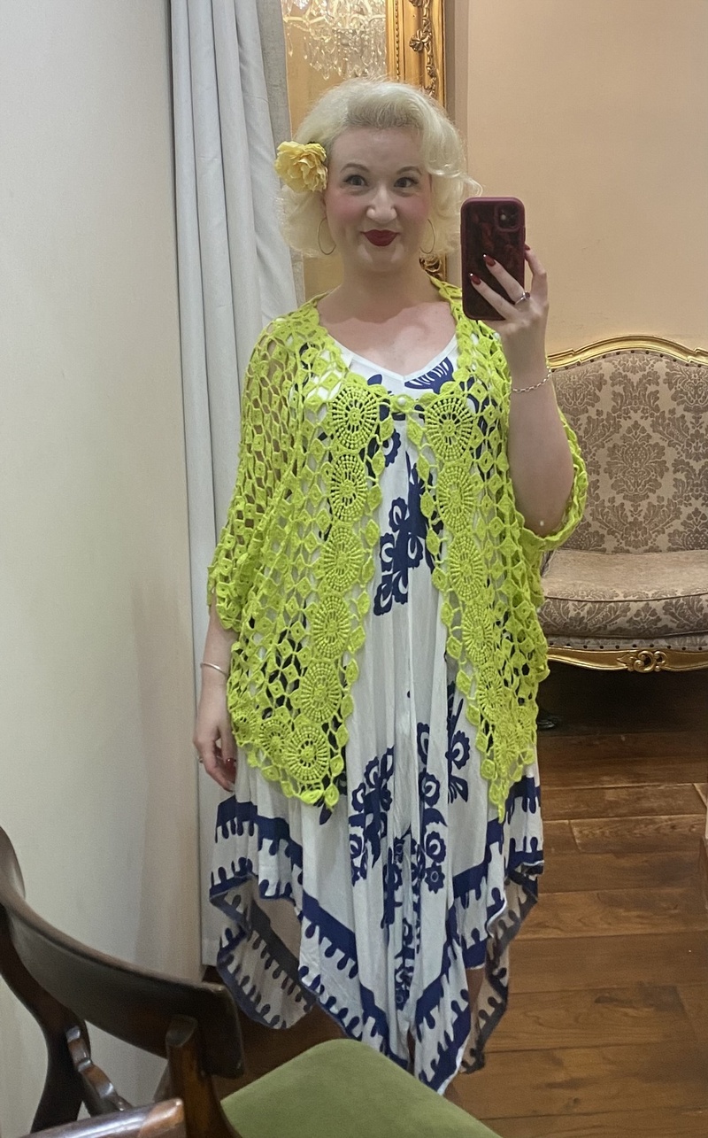 One Button Cardi Lime