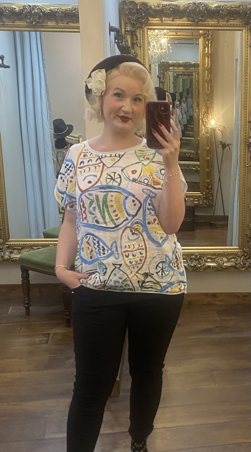 Pipi Print Tee White