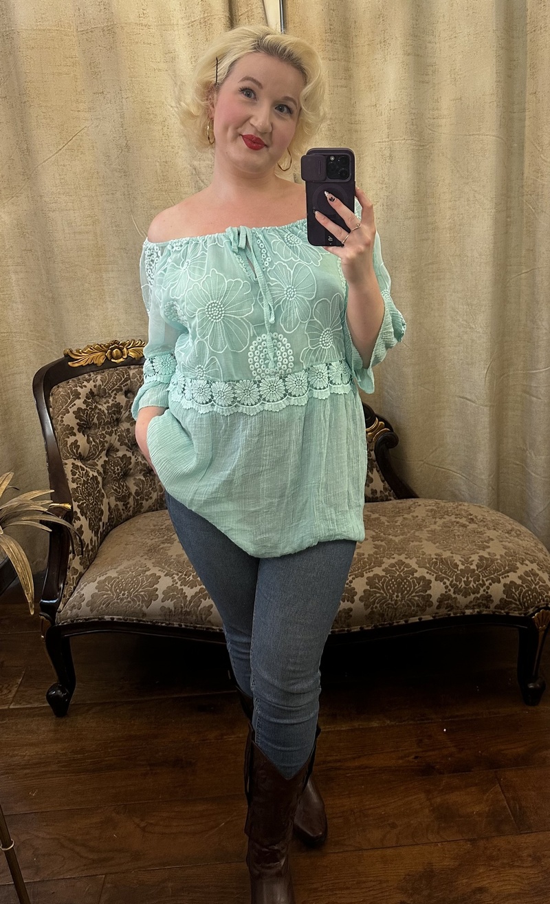 June Top Mint