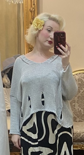 Layering Knit In Light Grey