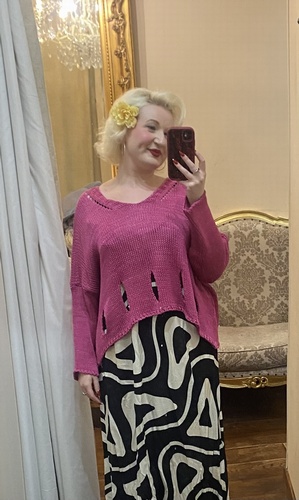 Layering Knit In Light Cerise