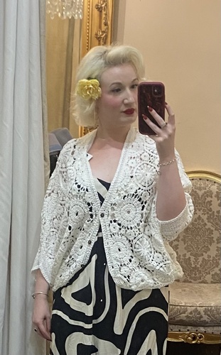 Crochet Cardi White