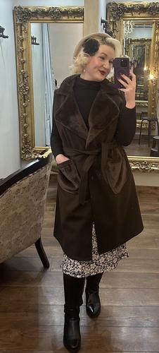 Lin Faux Fur W/Coat Brown