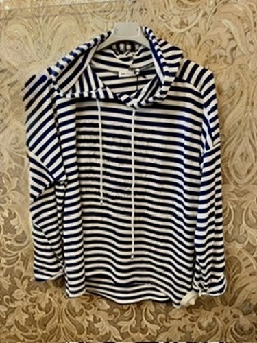 DD Stripe Hood Navy