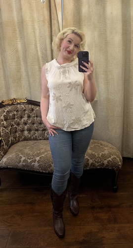 Cowl Top Beige