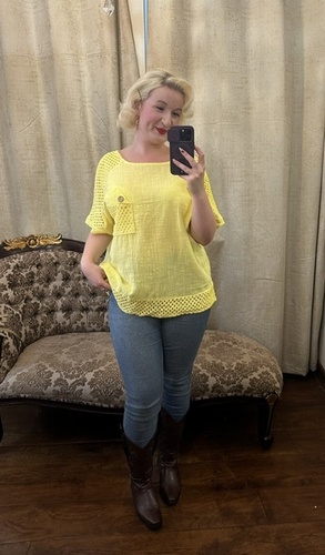 Smart Lace Top Yellow