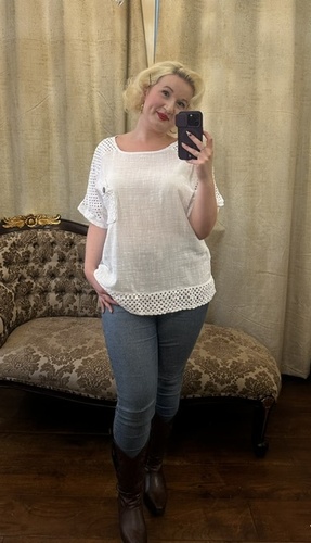 Smart Lace Top White