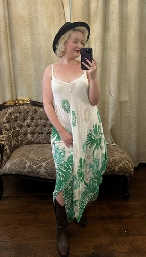 Leaf Dress Green