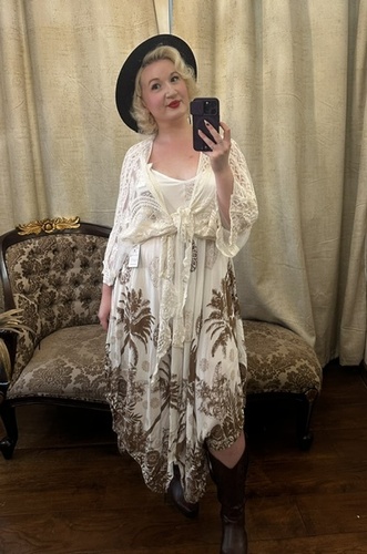 Nd Lace Shrug Beige
